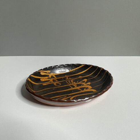 Oval Shallow Pressed Dish I