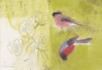 Finch and Birthday Rose
