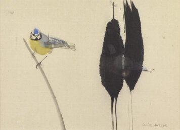 Sway, Blue Tit in Reedbed II