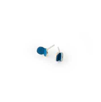 Earstuds ‘Fold’ – Small (Blue)