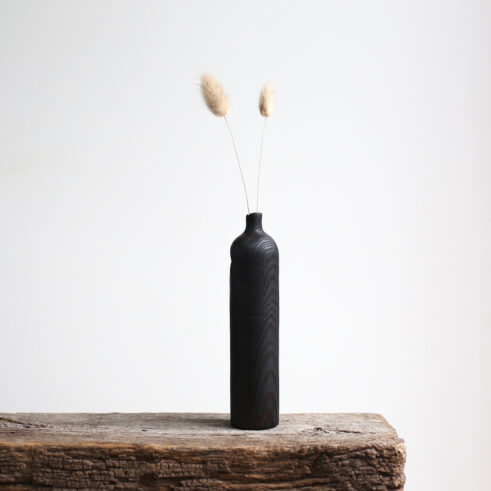Charred Ash Dried Flower Vase #298