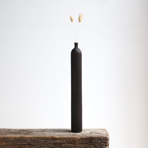 Charred Ash Dried Flower Vase #301