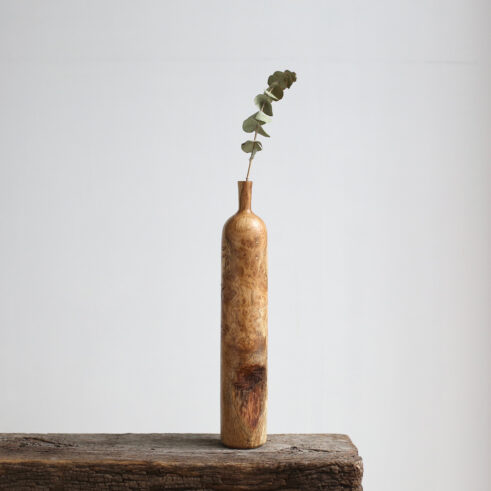 English Oak Burr Dried Flower Vase #310