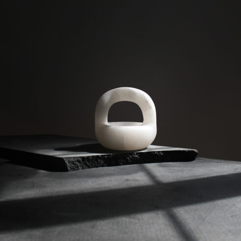 Bowl with Wavy Handle