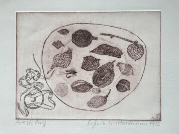 Still Life Arrangement on a Plate with S