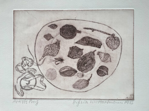 Still Life Arrangement on a Plate with S