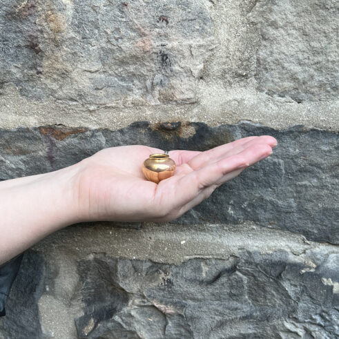 Miniature Pot – Gold Small