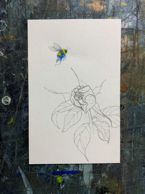 Bees for Ukraine XI by Claire Harkess
