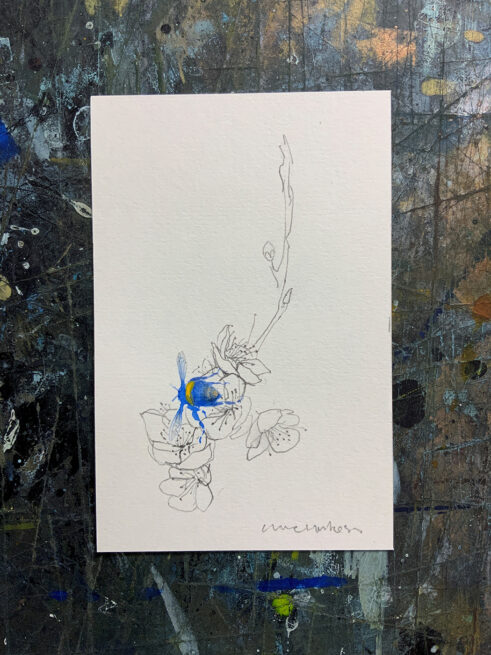 Bees for Ukraine XII by Claire Harkess