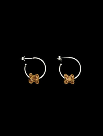 Fidget Hoops (silver and gold)