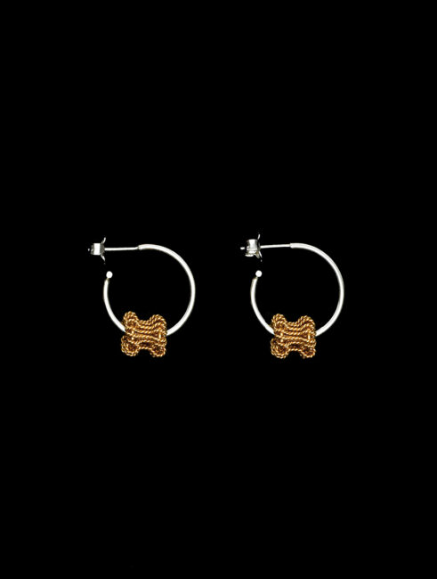 Fidget Hoops (silver and gold)