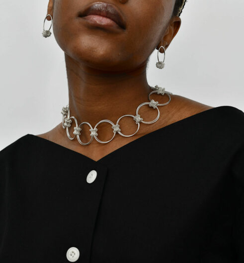 Fidget Studs (silver) (modelled)