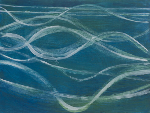 Waves White on Blue Series no. II (August 1988)