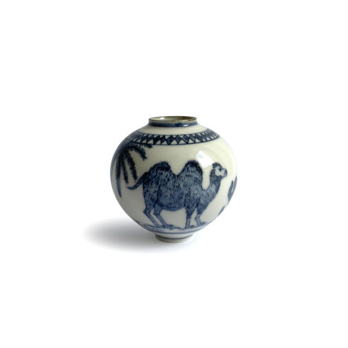 Moon Jar – Camel & Cactus