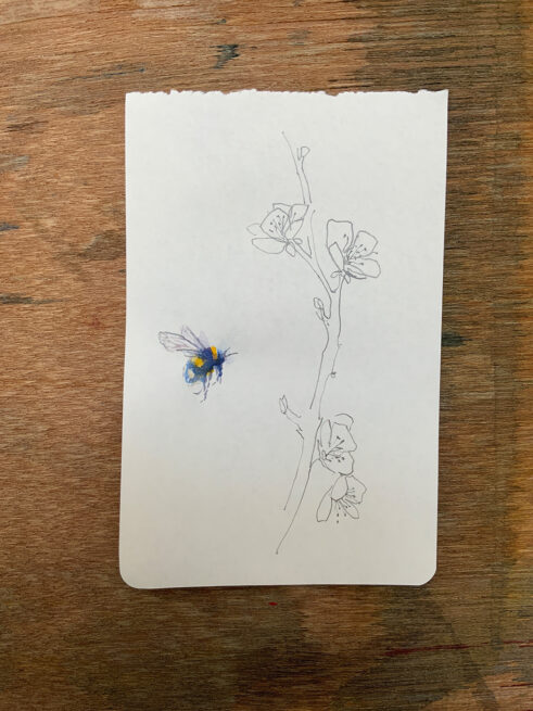 Bees for Ukraine VII by Claire Harkess