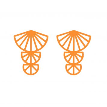 Periphery Earrings (orange)