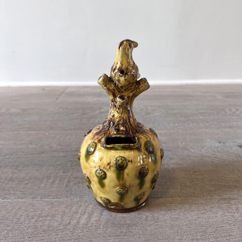 Yellow Sprigged Cuckoo Whistle Moneybox