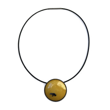 Yellow Round Tree Pendant
