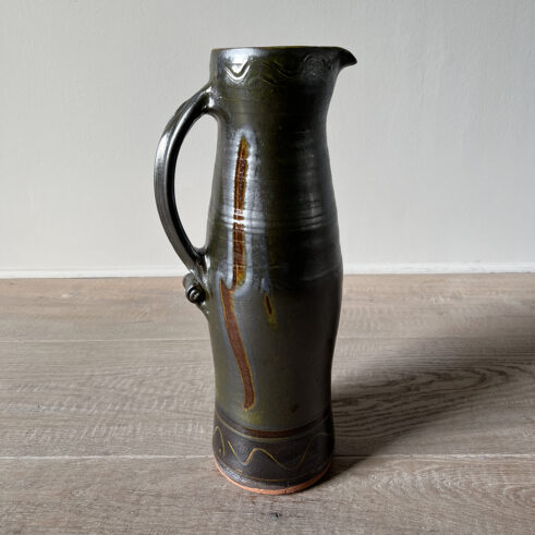 Tall Green Mediaeval Jug