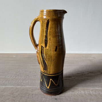 Tall Yellow Mediaeval Jug