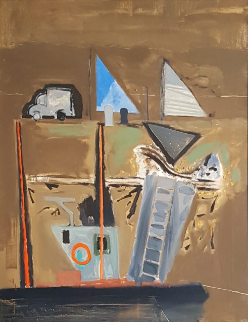 Blue Sail and the Harbour, Boulogne