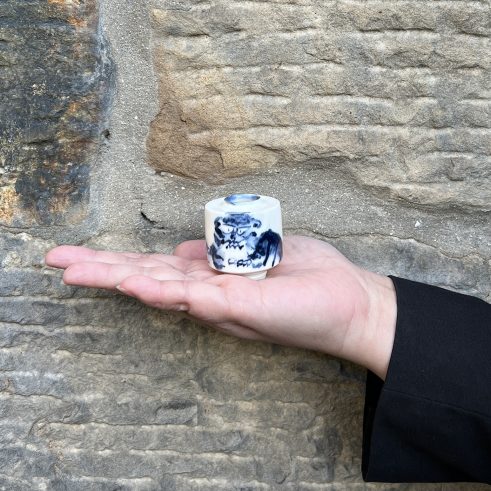 Tiger Painted Miniature Pot – Large