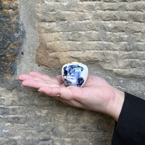 Tiger Painted Miniature Pot – Large