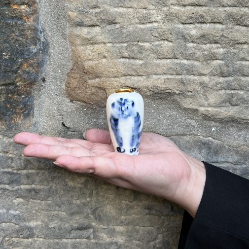 Tiger Painted Miniature Pot – Large