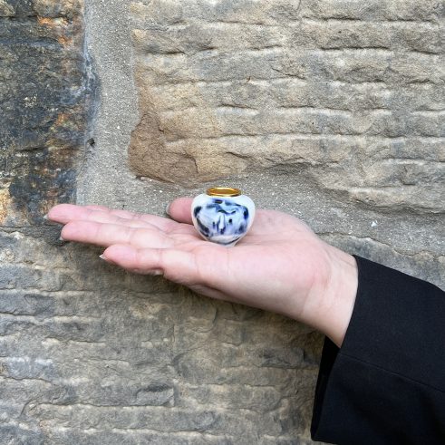 Tiger Painted Miniature Pot