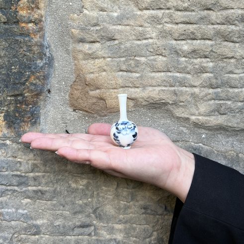 Tiger Painted Miniature Pot