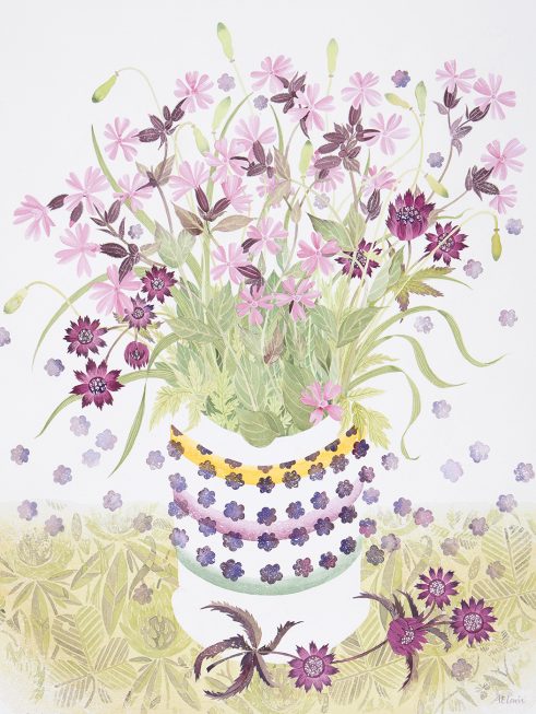 Campion, Astrantia and Clover