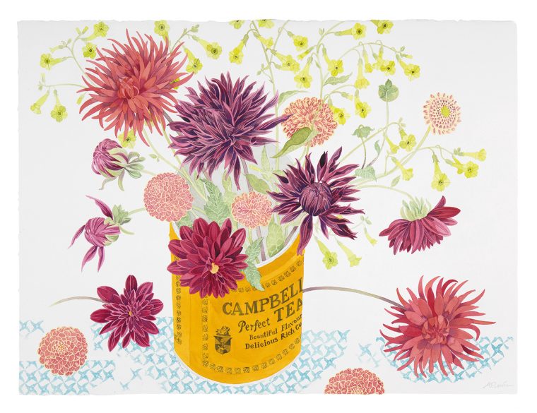 Campbell’s Tea with Dahlias