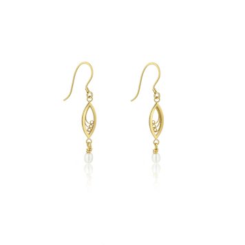 Gold Vermeil Ellipse Earrings