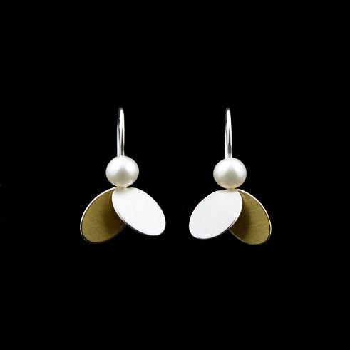 Little Wing Drop Earrings with Pearl