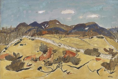 The Pentlands from Leadburn
