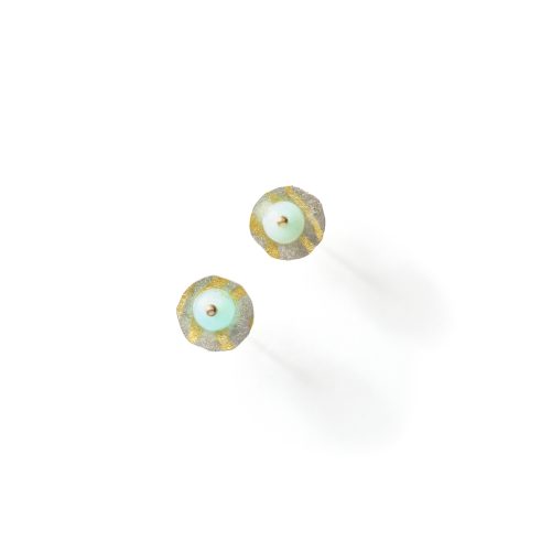 Peruvian Opal and Gold & Silver Earrings