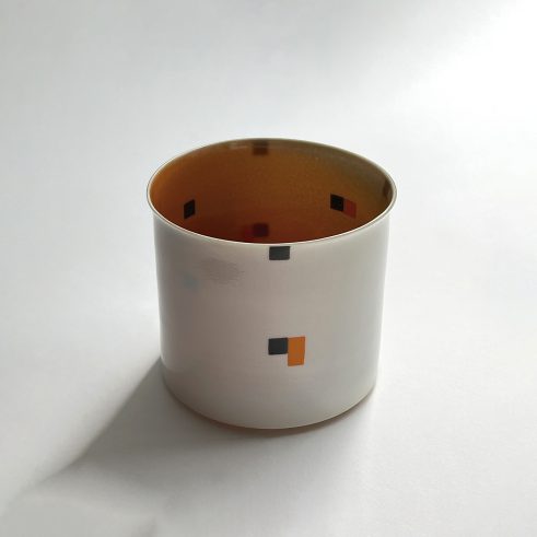 Orange and White