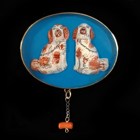 Mantle Dog Brooch