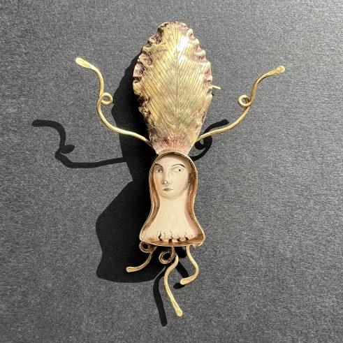 Mandrake Root Brooch