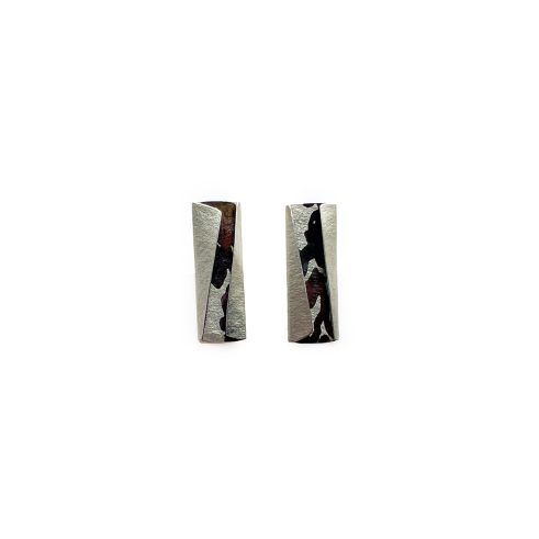 Platinum and Red Gold Earrings