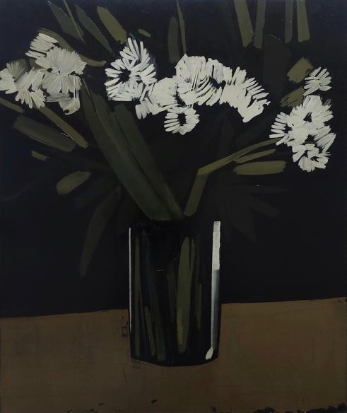 Flowers in a Glass Vase