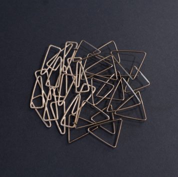 Silver and Stainless Steel Brooch