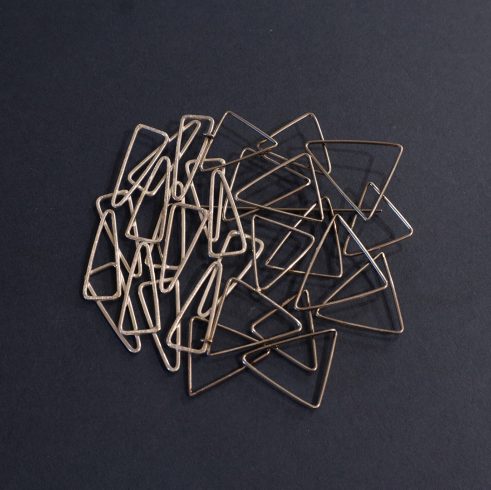 Silver and Stainless Steel Brooch