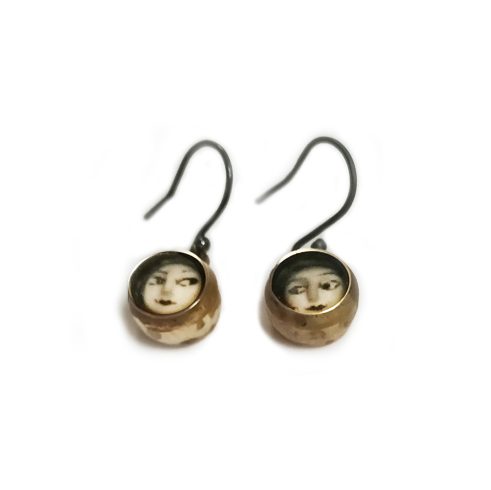 Tiny Face Earrings