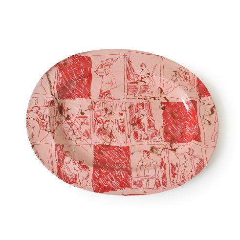 Ten Female Nudes (Oval Plate)