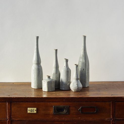 Still Life Bottles Grey II (set of 6)