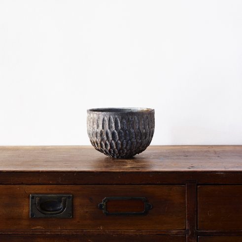 Dry Kohiki Flower Petal Cereal Bowl Grey
