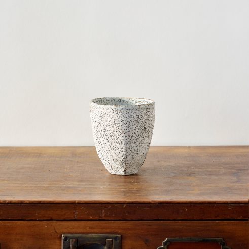 Dry Kohiki Flower Petal Yunomi White