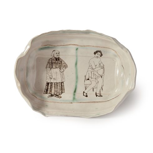 Priest and Pin-Up (Small Dish)