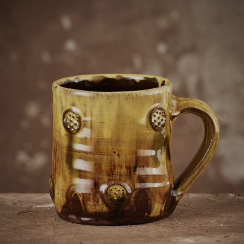 Sprig Mug with Tiny Dots (Yellow)